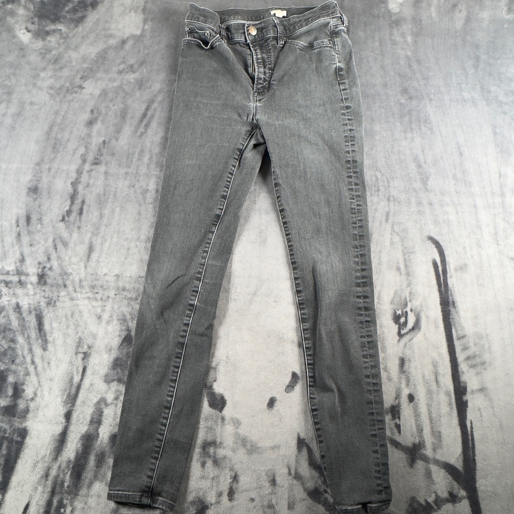 J.Crew Jeans Women 28 Gray Stretch Slim Fit Denim G8536 FA17